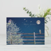 Vaste vakantiekaart feestdagenkaart (Staand voorkant)