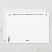 Vaste vakantiekaart feestdagenkaart (Achterkant)