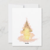 Vaste vakantiekaart feestdagenkaart (Achterkant)