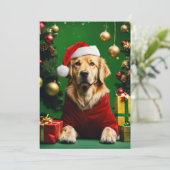 Vaste vakantiekaart feestdagenkaart (Staand voorkant)