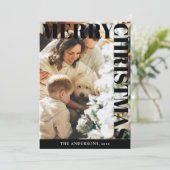 Vaste vakantiekaart feestdagenkaart (Staand voorkant)