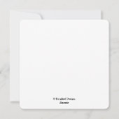 Vaste vakantiekaart feestdagenkaart (Achterkant)