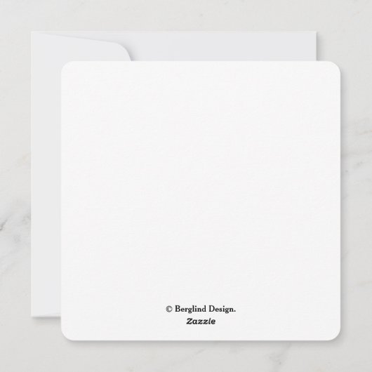 Vaste vakantiekaart feestdagenkaart (Achterkant)