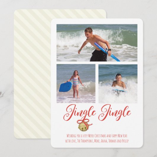 Vaste vakantiekaart feestdagenkaart (Voorkant / Achterkant)