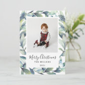 Vaste vakantiekaart feestdagenkaart (Staand voorkant)