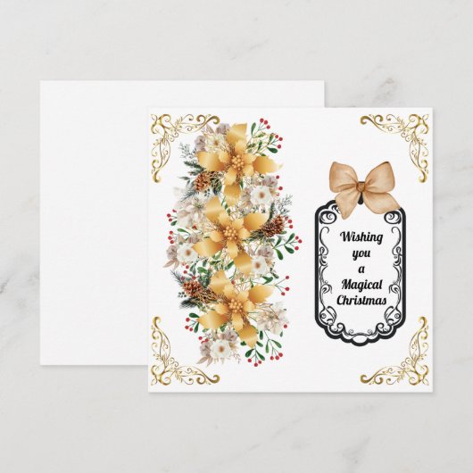 Vaste vakantiekaart feestdagenkaart (Voorkant / Achterkant)