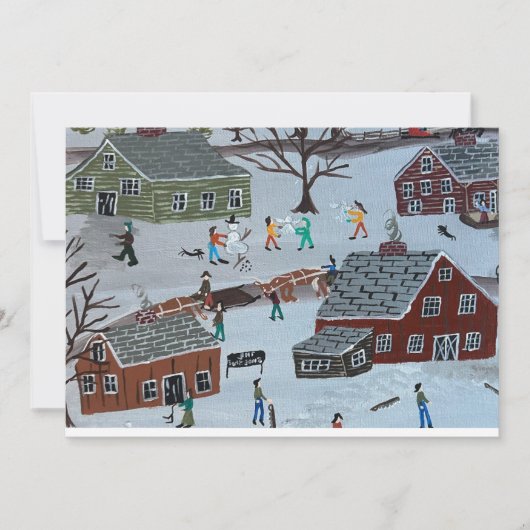 Vaste vakantiekaart feestdagenkaart (Voorkant)