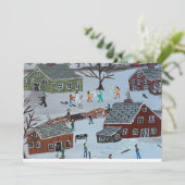 Vaste vakantiekaart feestdagenkaart (Staand voorkant)