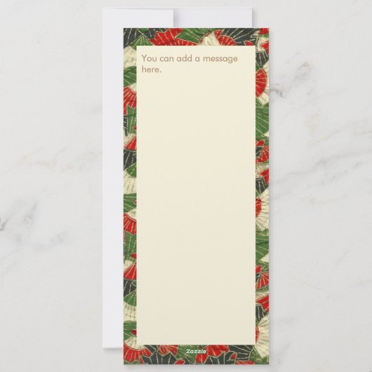 Vaste vakantiekaart feestdagenkaart (Achterkant)