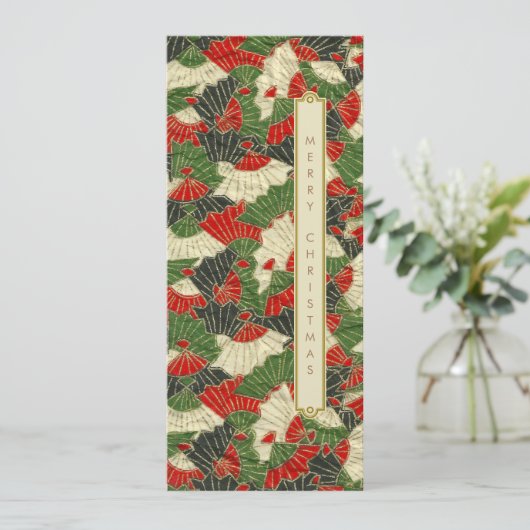 Vaste vakantiekaart feestdagenkaart (Staand voorkant)