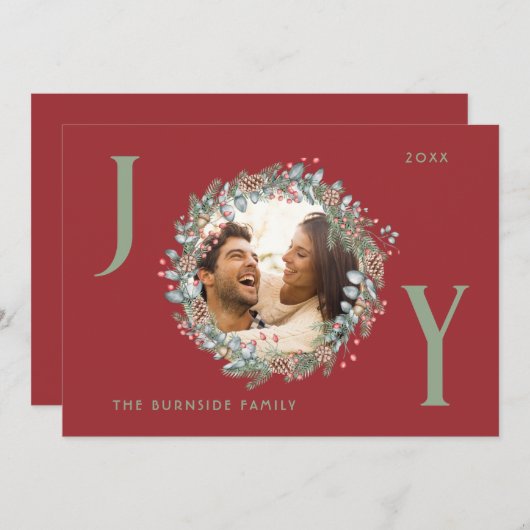 Vaste vakantiekaart feestdagenkaart (Voorkant / Achterkant)