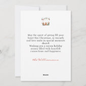 Vaste vakantiekaart feestdagenkaart (Achterkant)