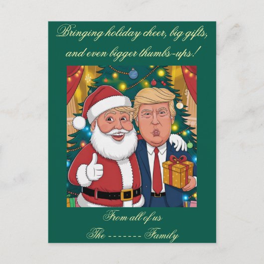 Vaste vakantiekaart feestdagenkaart (Voorkant)