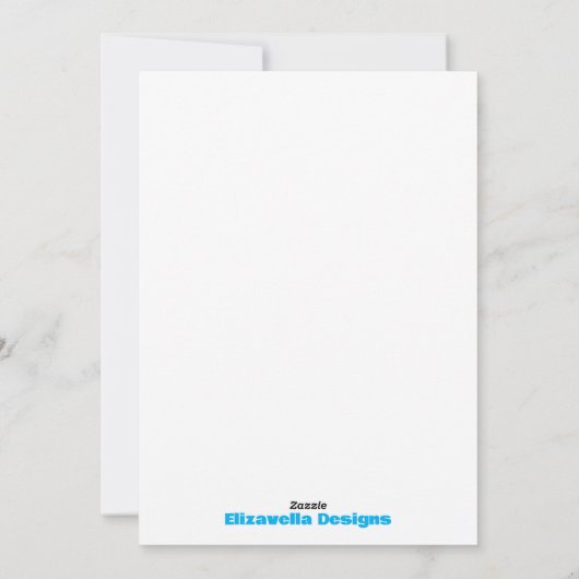 Vaste vakantiekaart feestdagenkaart (Achterkant)