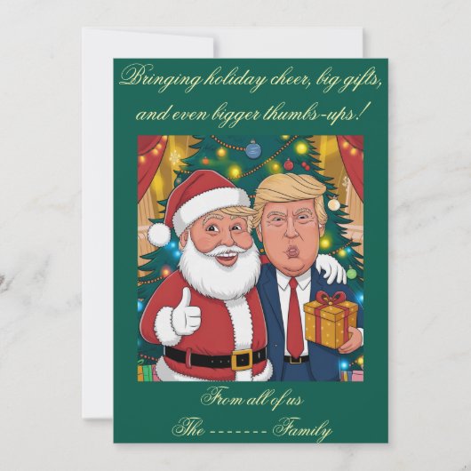 Vaste vakantiekaart feestdagenkaart (Voorkant)