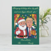 Vaste vakantiekaart feestdagenkaart (Staand voorkant)