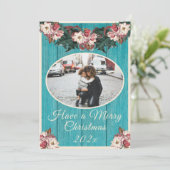 Vaste vakantiekaart feestdagenkaart (Staand voorkant)