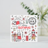 Vaste vakantiekaart feestdagenkaart (Staand voorkant)