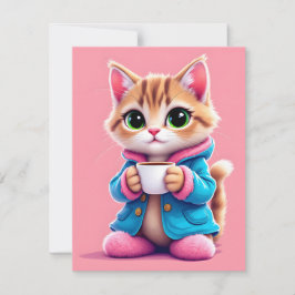 Vaste vakantiekaart feestdagenkaart