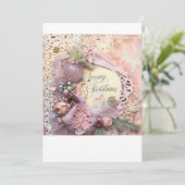 Vaste vakantiekaart feestdagenkaart (Staand voorkant)