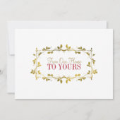 Vaste vakantiekaart feestdagenkaart (Achterkant)