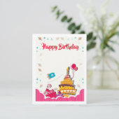 Vaste vakantiekaart feestdagenkaart (Staand voorkant)