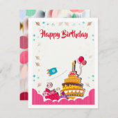 Vaste vakantiekaart feestdagenkaart (Voorkant / Achterkant)