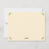 Vaste vakantiekaart feestdagenkaart (Achterkant)