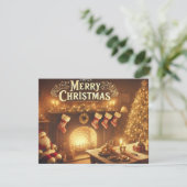 Vaste vakantiekaart feestdagenkaart (Staand voorkant)