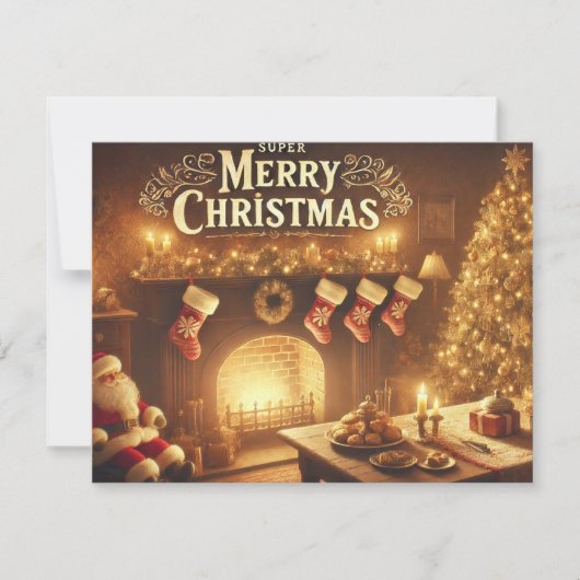 Vaste vakantiekaart feestdagenkaart (Voorkant)