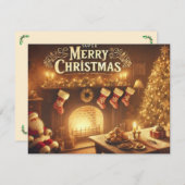 Vaste vakantiekaart feestdagenkaart (Voorkant / Achterkant)