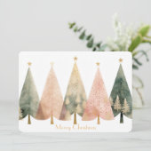 Vaste vakantiekaart feestdagenkaart (Staand voorkant)