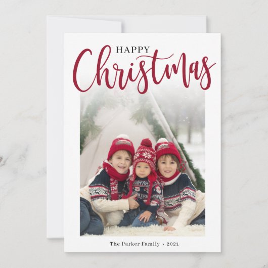 Vaste vakantiekaart feestdagenkaart (Voorkant)