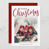 Vaste vakantiekaart feestdagenkaart (Voorkant / Achterkant)