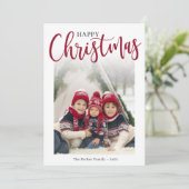 Vaste vakantiekaart feestdagenkaart (Staand voorkant)