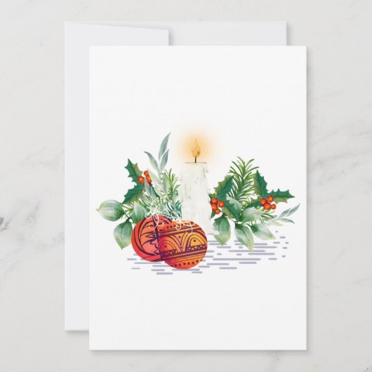 Vaste vakantiekaart feestdagenkaart (Voorkant)