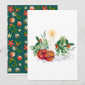 Vaste vakantiekaart feestdagenkaart (Voorkant / Achterkant)