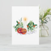 Vaste vakantiekaart feestdagenkaart (Staand voorkant)