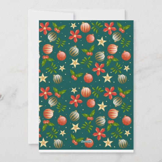 Vaste vakantiekaart feestdagenkaart (Achterkant)