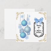 Vaste vakantiekaart feestdagenkaart (Voorkant / Achterkant)