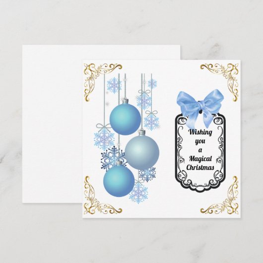 Vaste vakantiekaart feestdagenkaart (Voorkant / Achterkant)