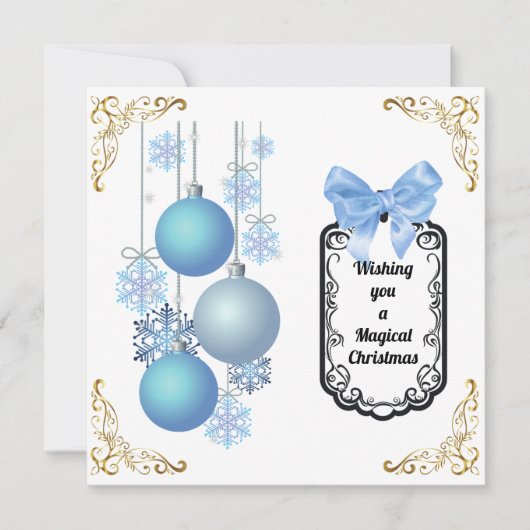 Vaste vakantiekaart feestdagenkaart (Voorkant)