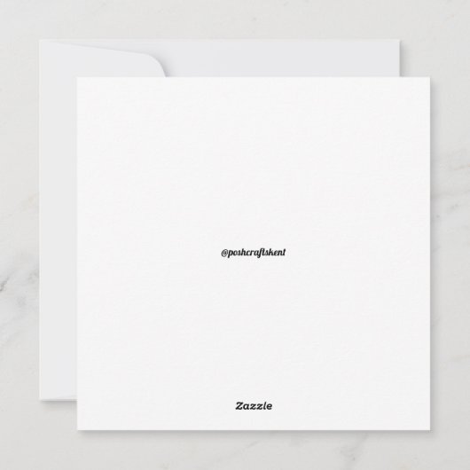 Vaste vakantiekaart feestdagenkaart (Achterkant)