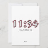 Vaste vakantiekaart feestdagenkaart (Achterkant)