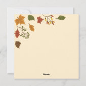 Vaste vakantiekaart feestdagenkaart (Achterkant)