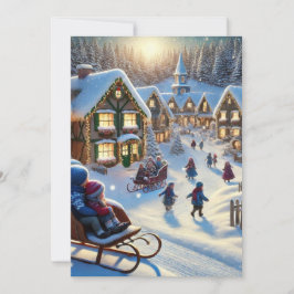 Vaste vakantiekaart feestdagenkaart