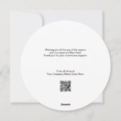 Vaste vakantiekaart feestdagenkaart (Achterkant)