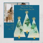 Vaste vakantiekaart feestdagenkaart (Voorkant / Achterkant)