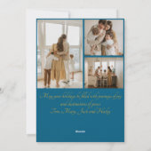 Vaste vakantiekaart feestdagenkaart (Achterkant)