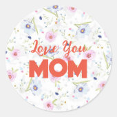 Vaste vakantiekaart ronde sticker (Voorkant)